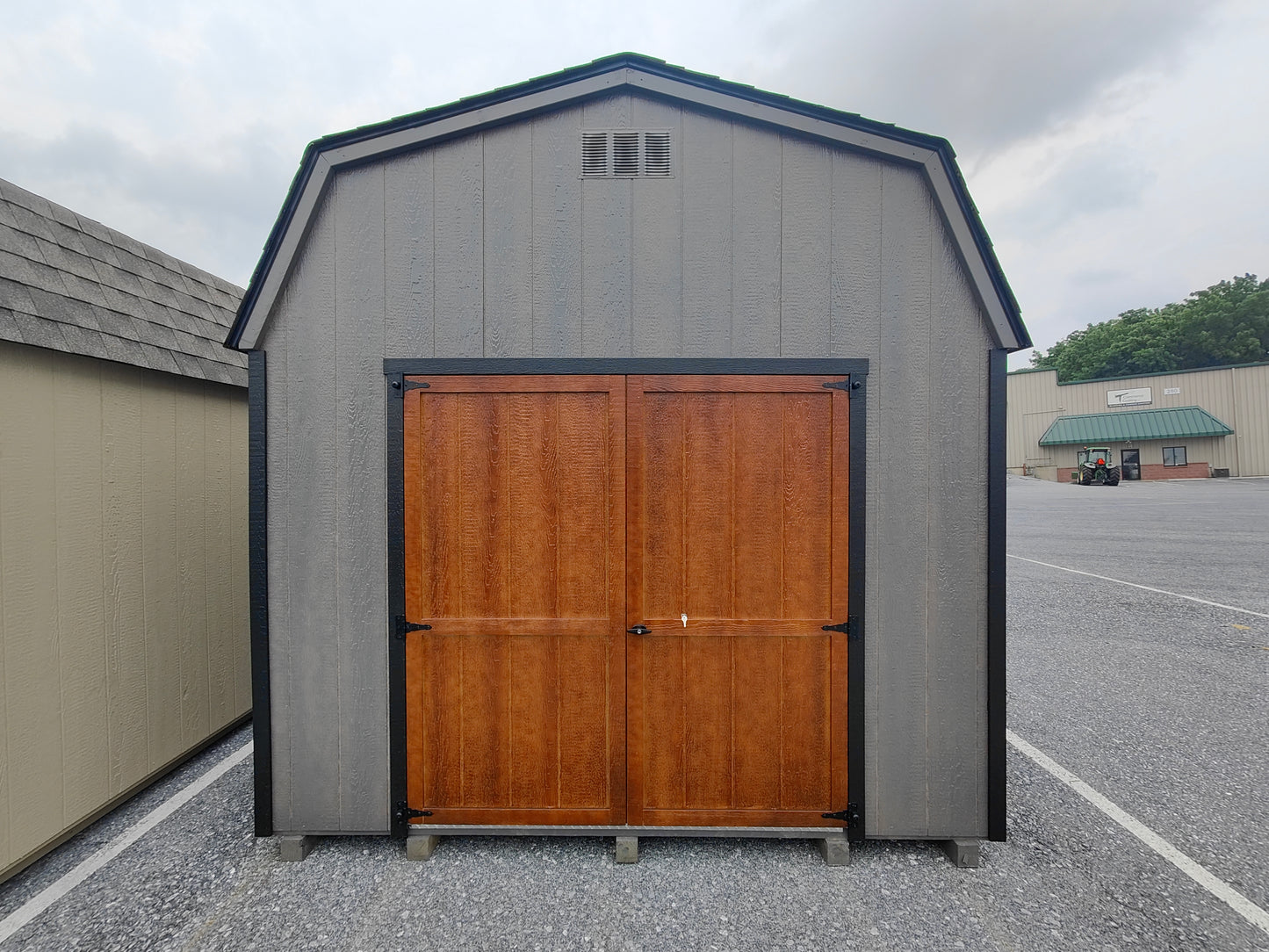 10x14 Maxibarn Stained Door and Siding