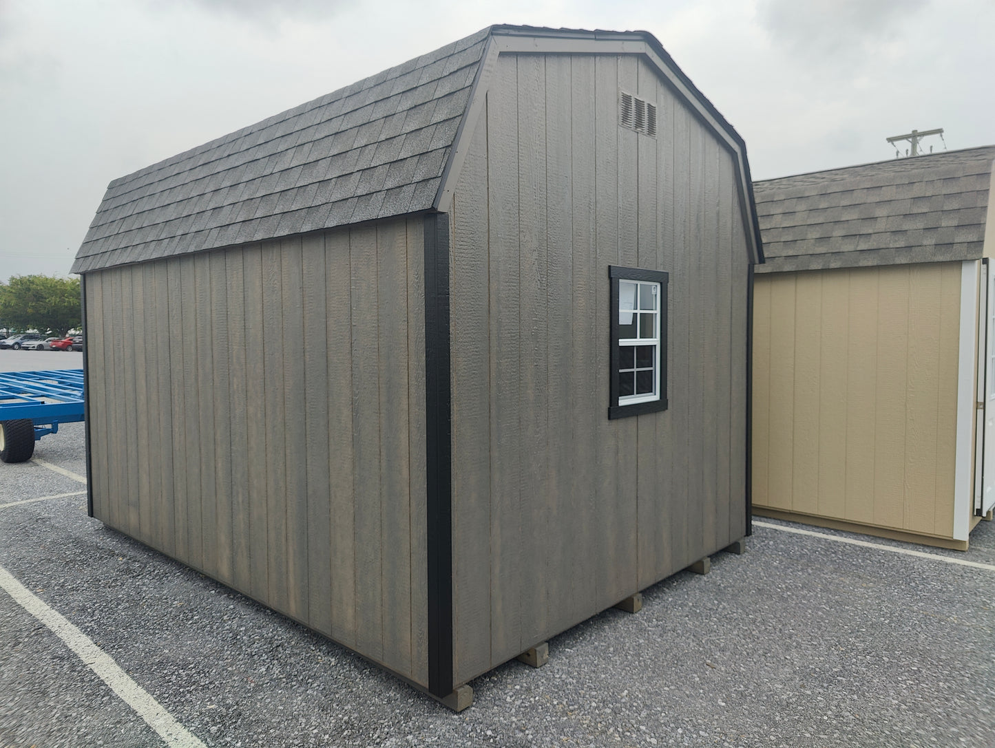 10x14 Maxibarn Stained Door and Siding
