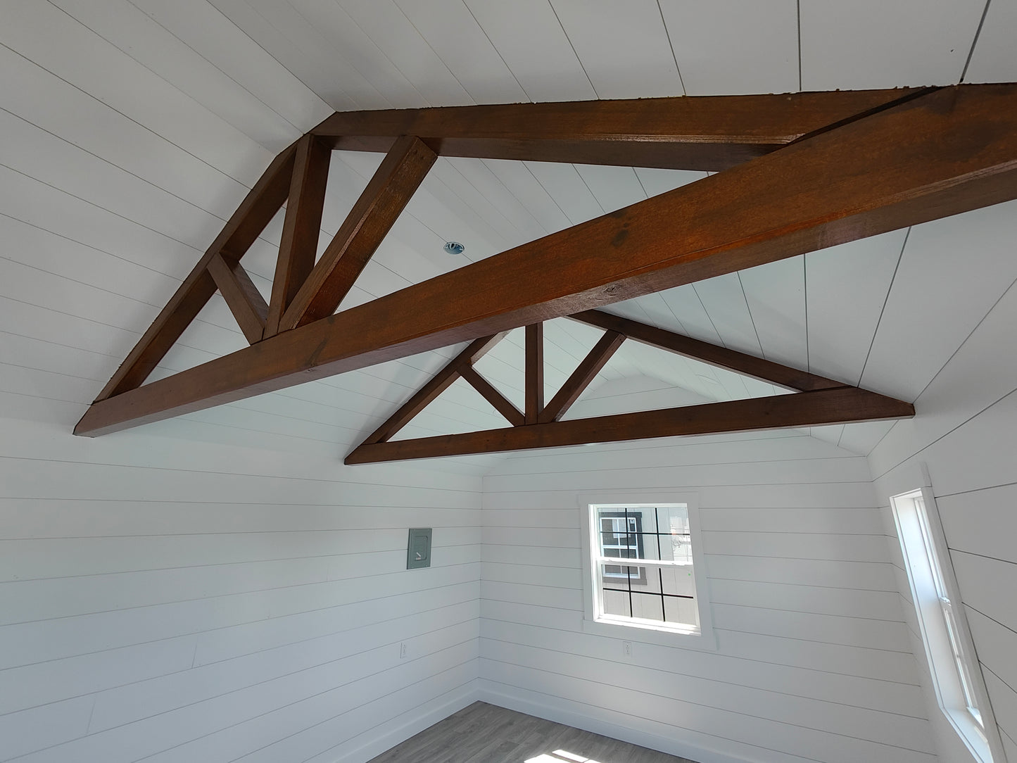 12x24 Cottage 4 Ft Deck with Finished Interior