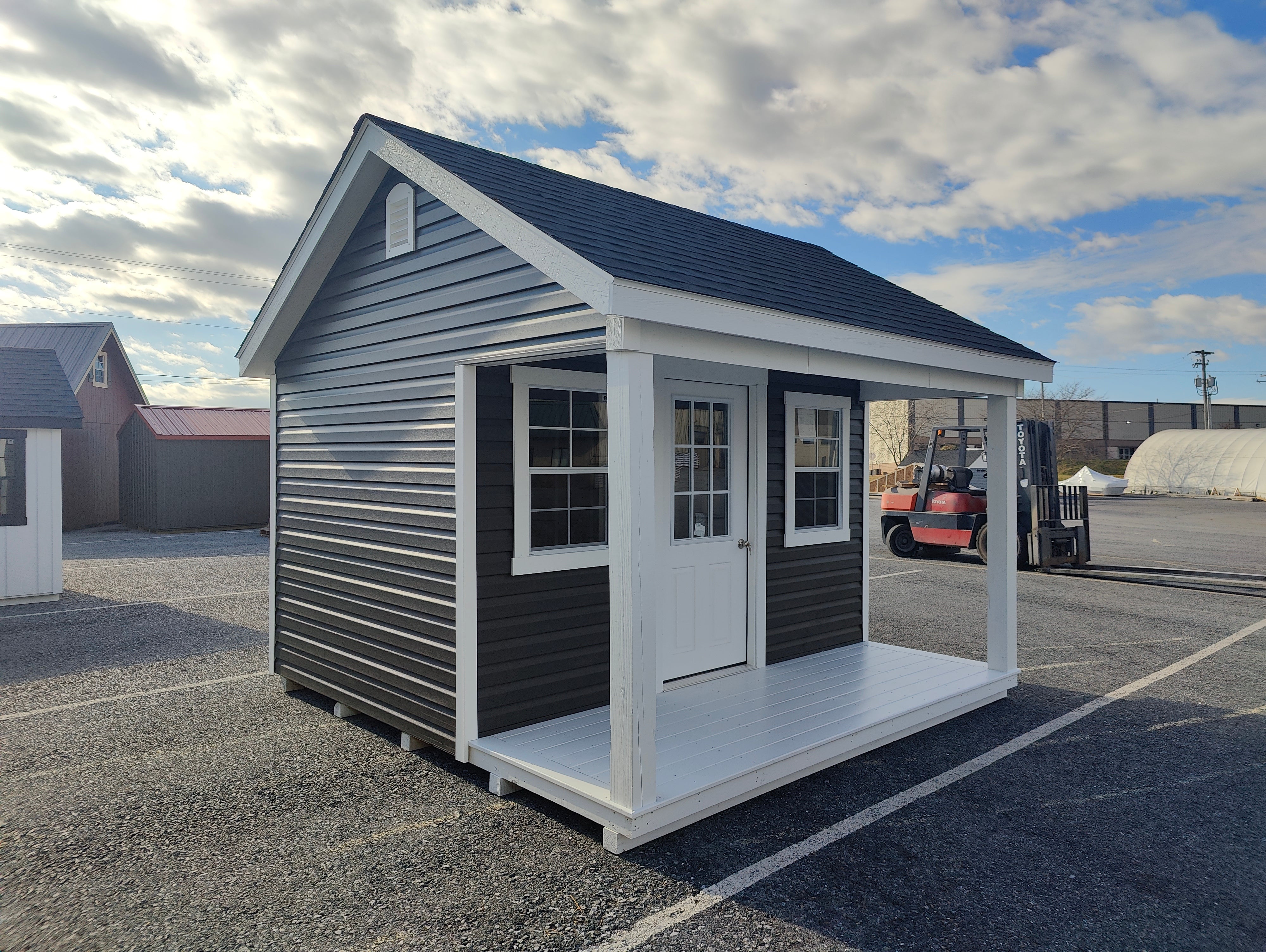 12x12 Workshop- Classic Porch Edition – Infinite Sheds