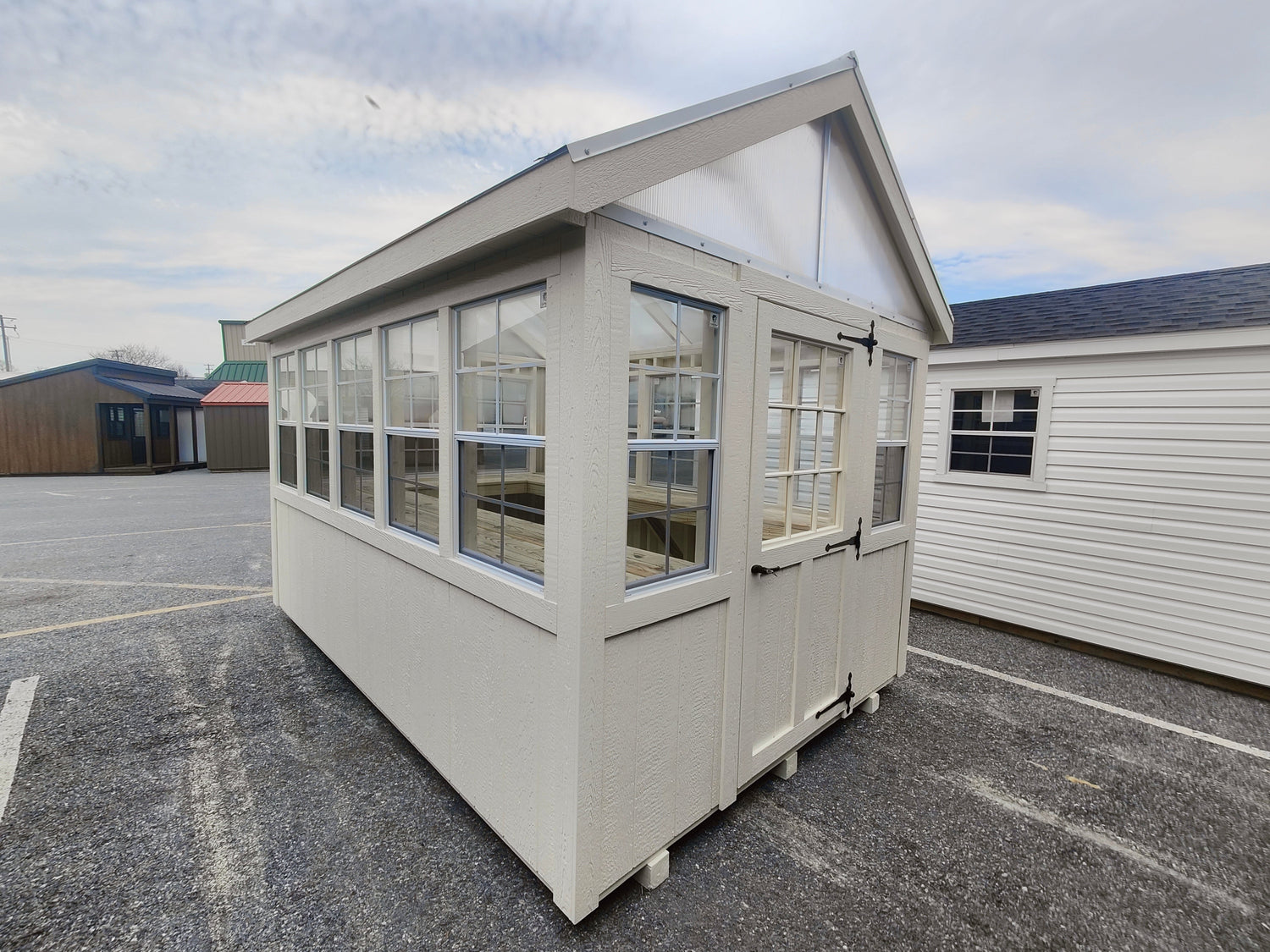 White, Black, or Brown Single-Pane Windows – No Upgrade Fee at Infinite Sheds 🪟🏠