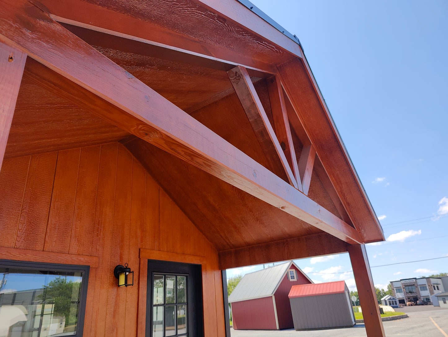 12x24 Cottage 4 Ft Deck with Finished Interior