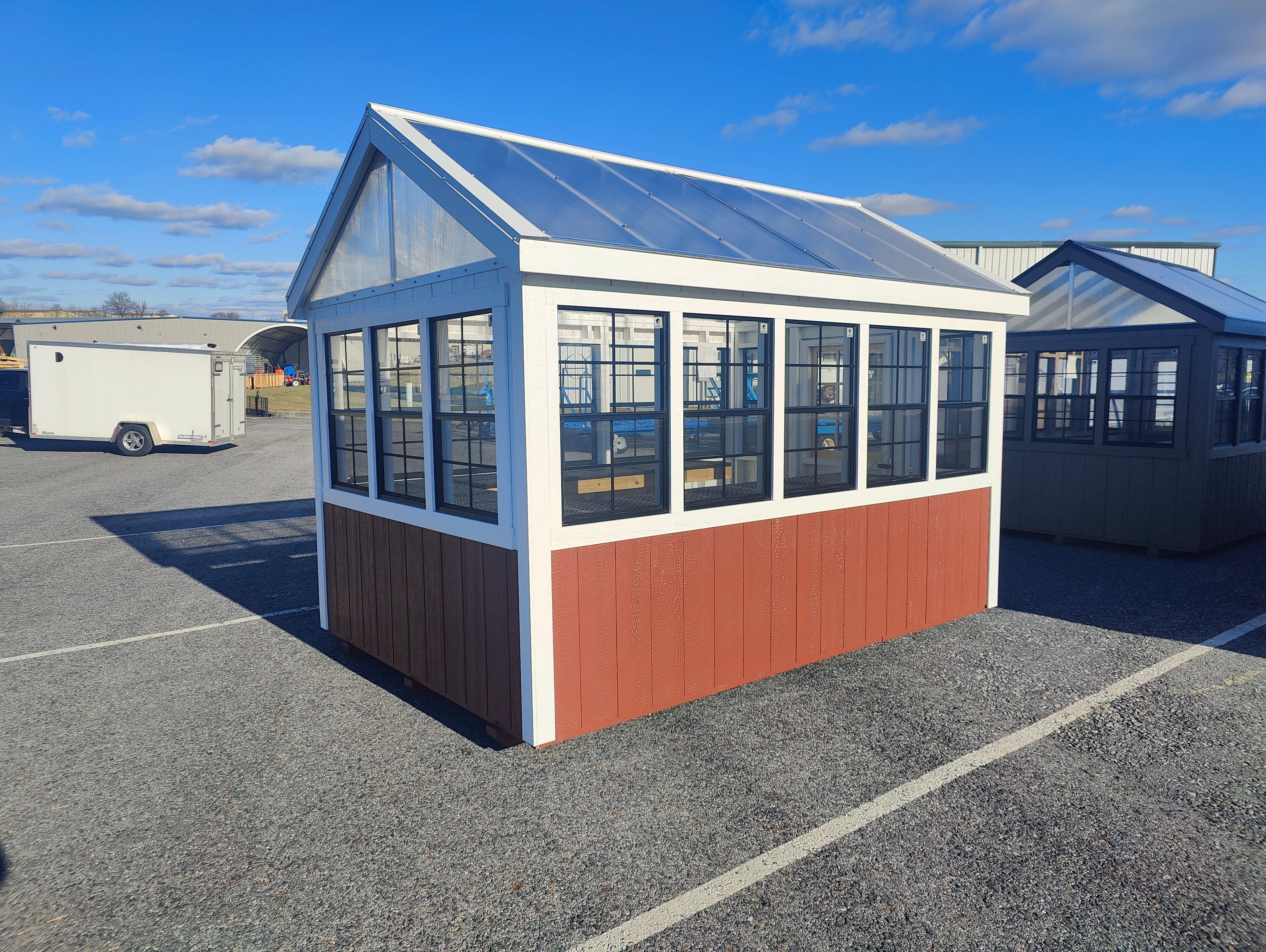 8×12 Greenhouse Split Paint