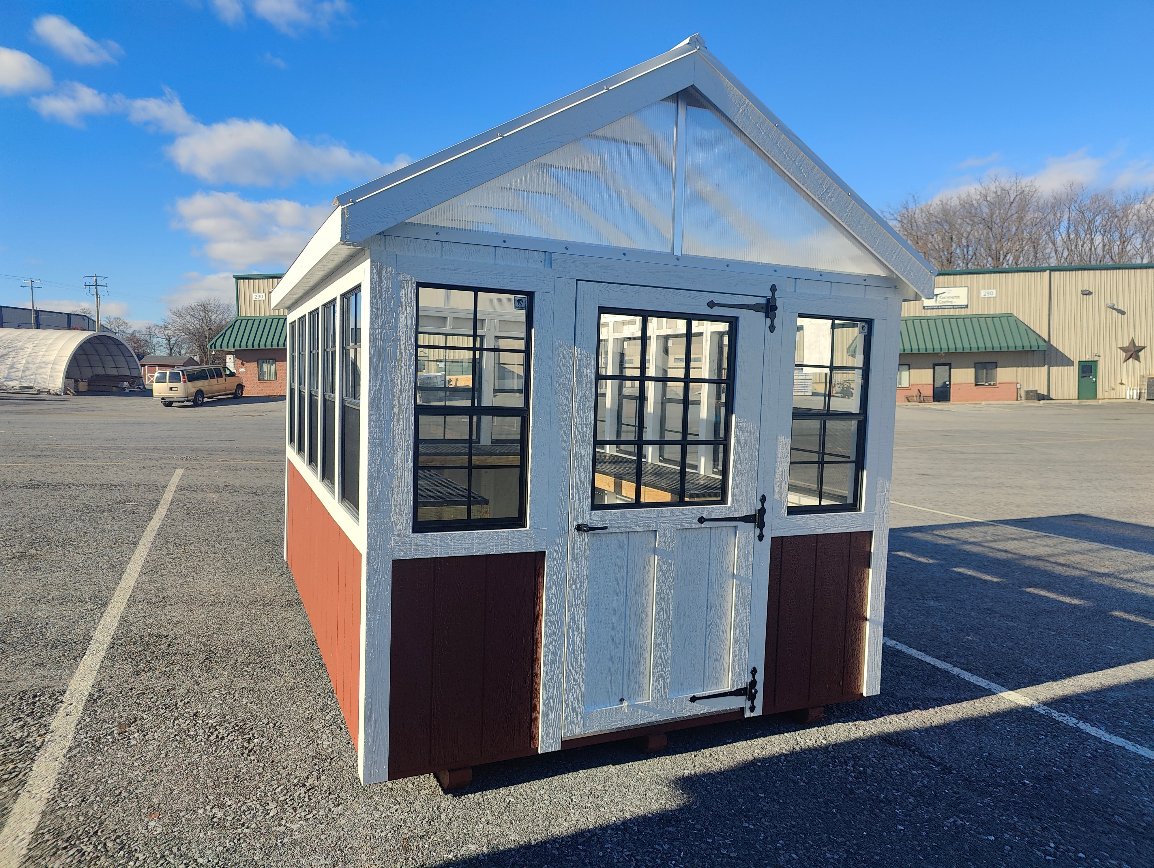 8×12 Greenhouse Split Paint