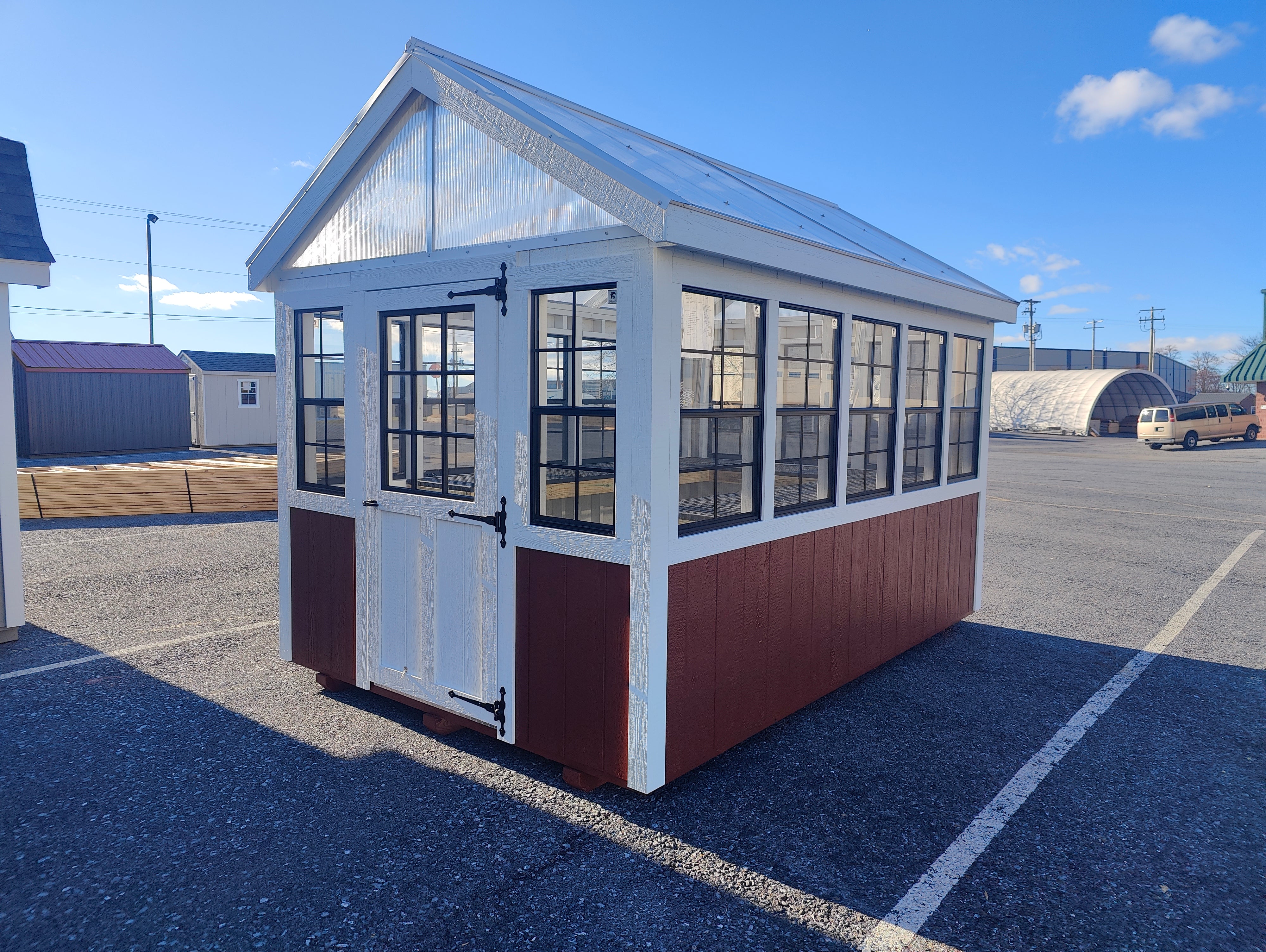 8×12 Greenhouse Split Paint