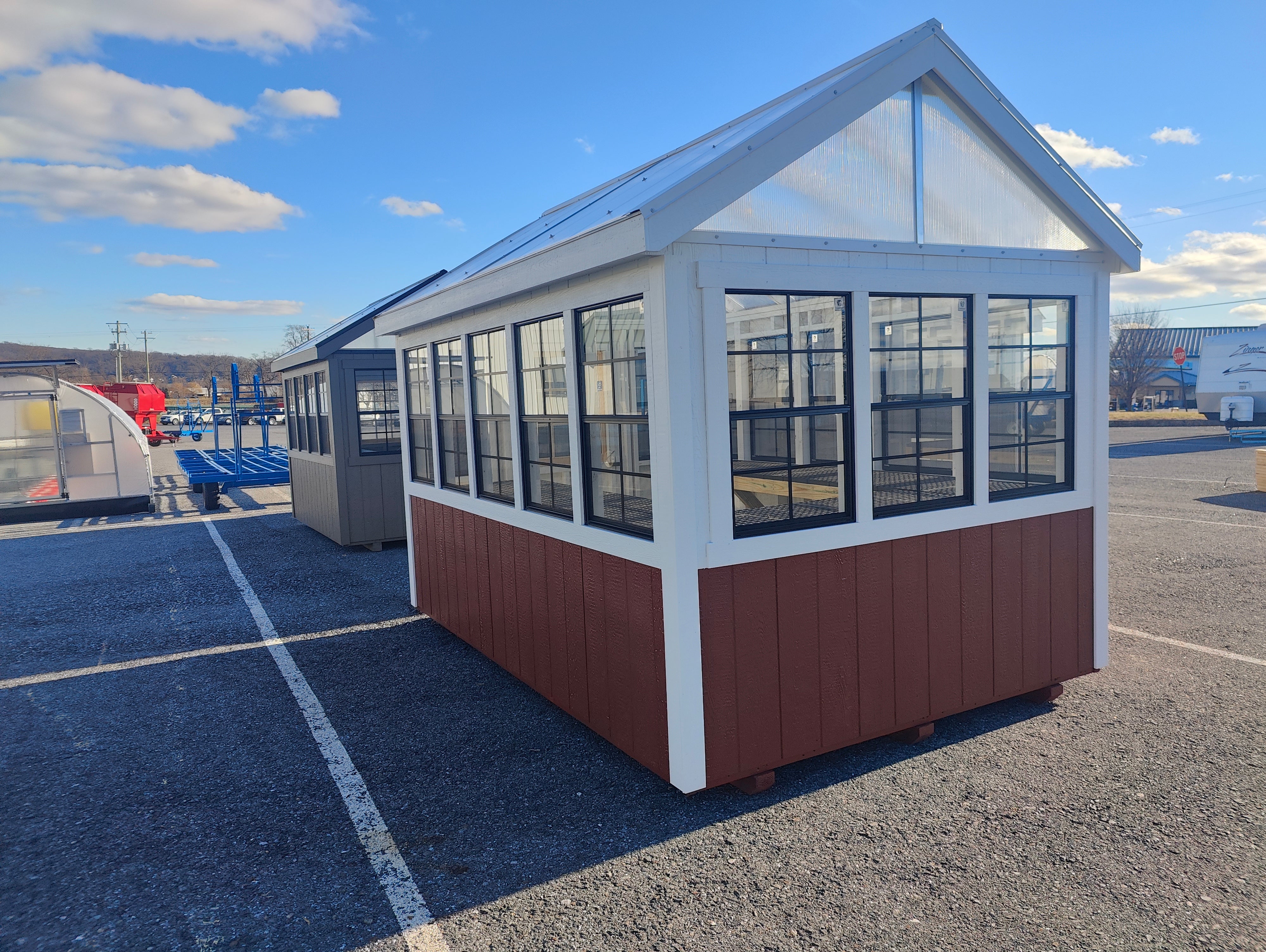 8×12 Greenhouse Split Paint