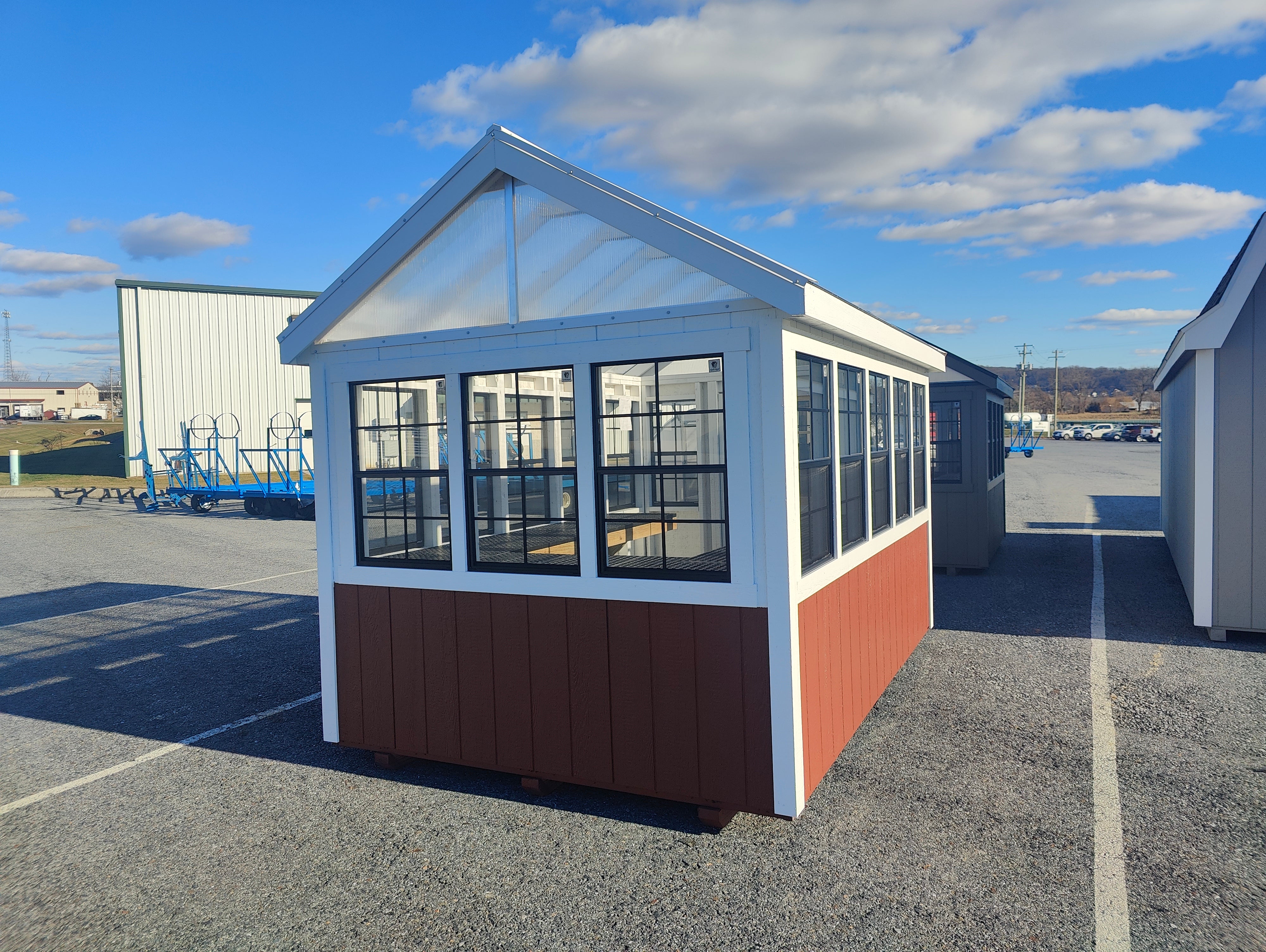 8×12 Greenhouse Split Paint