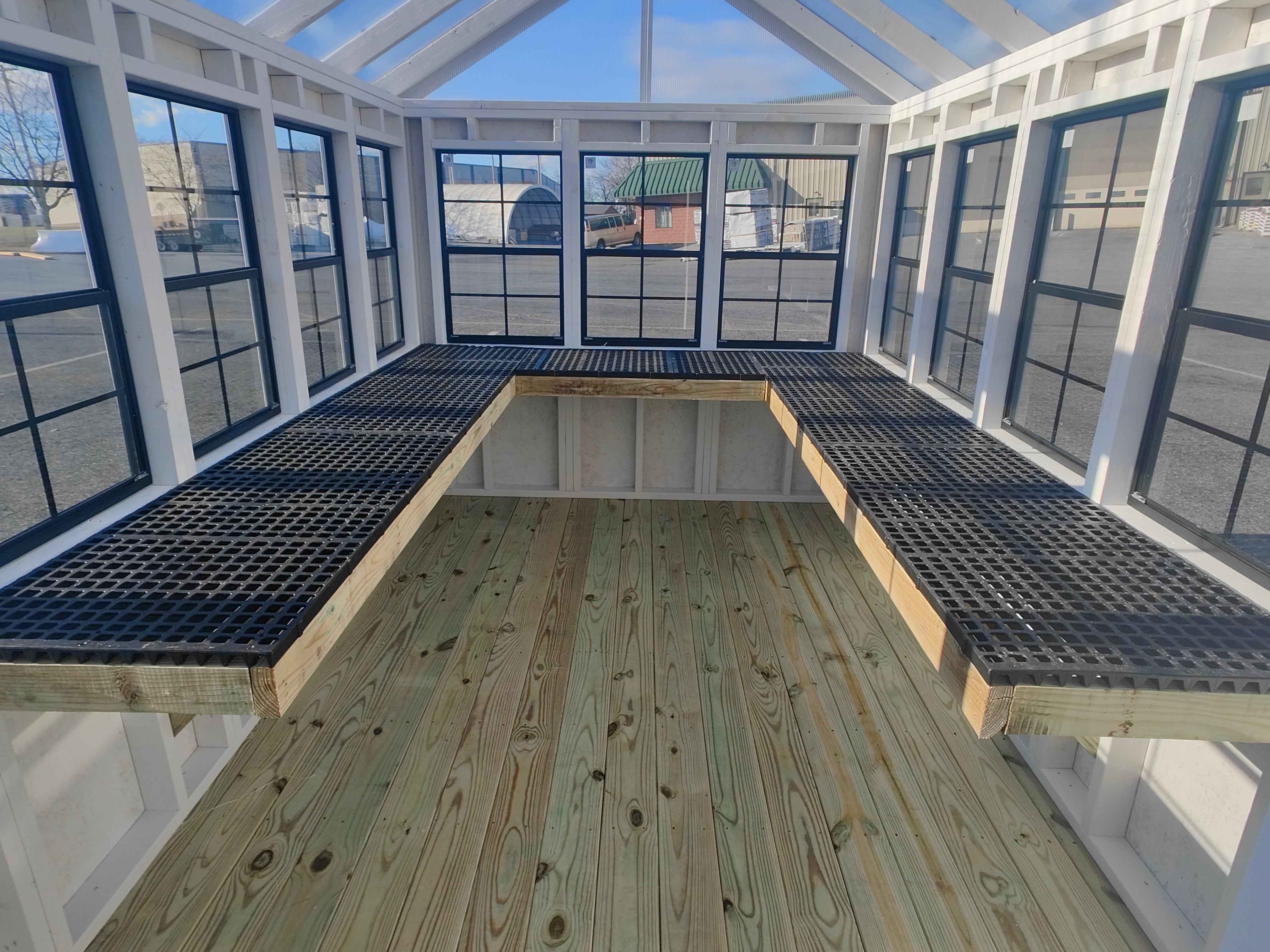 8×12 Greenhouse Split Paint