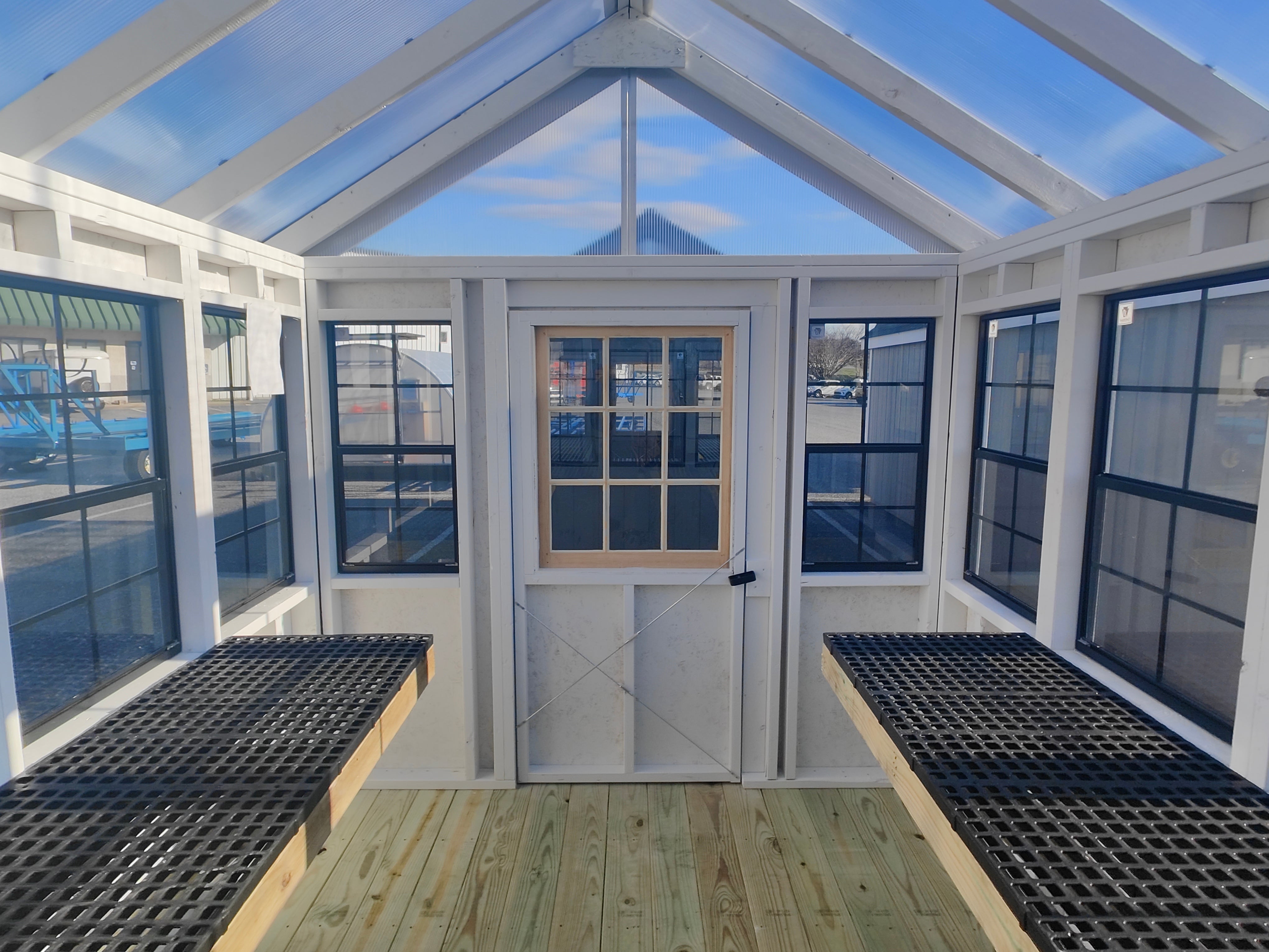 8×12 Greenhouse Split Paint