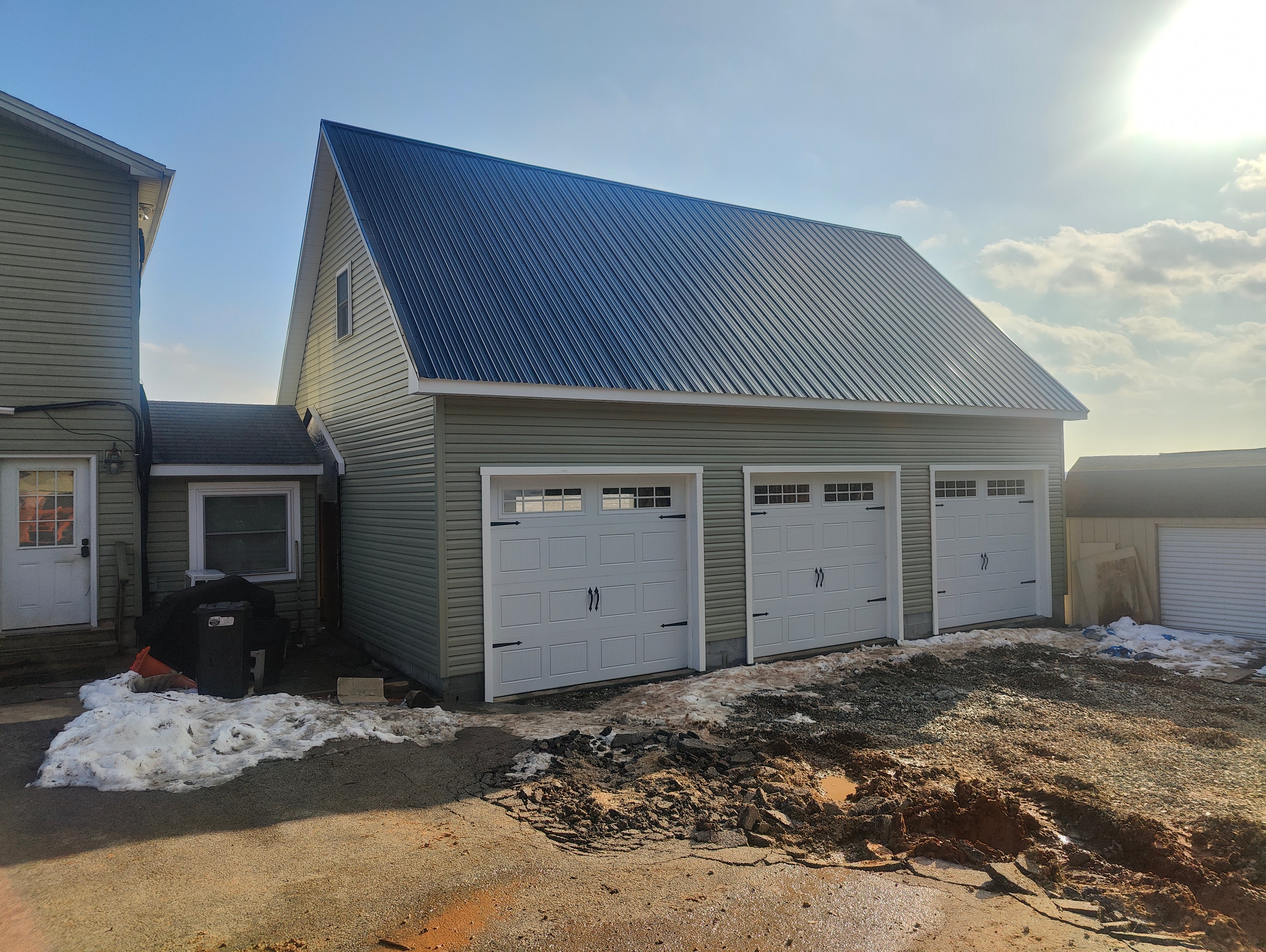 24x36 2-Story 3-Car Garage