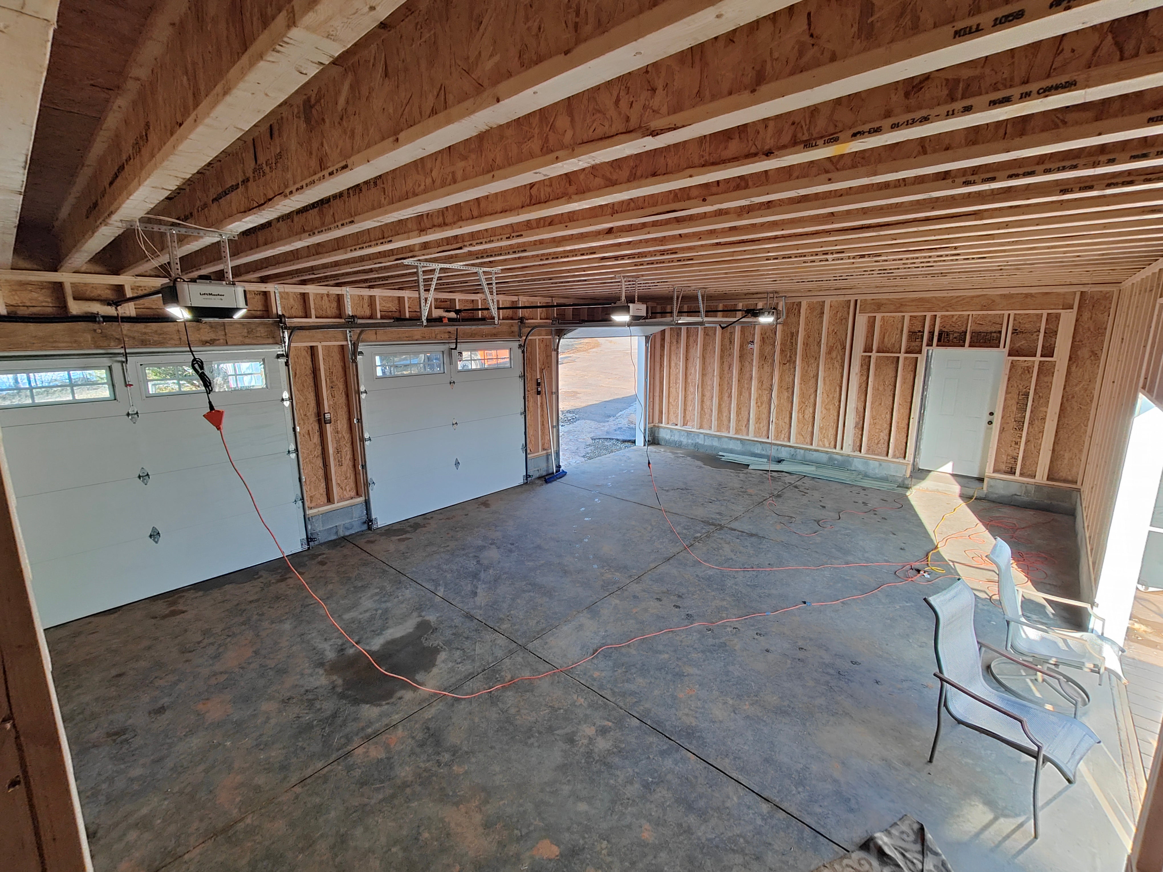 24x36 2-Story 3-Car Garage