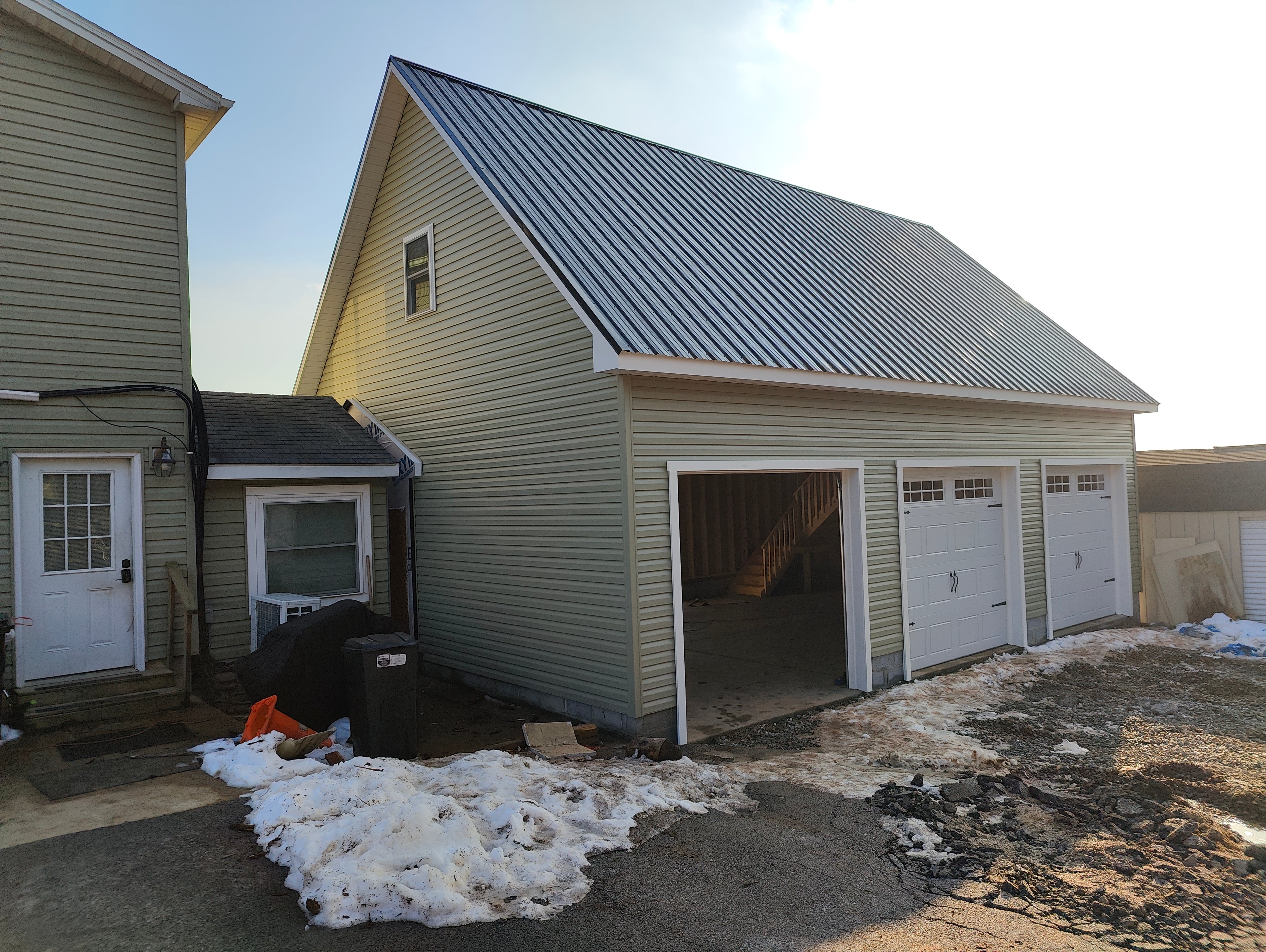 24x36 2-Story 3-Car Garage