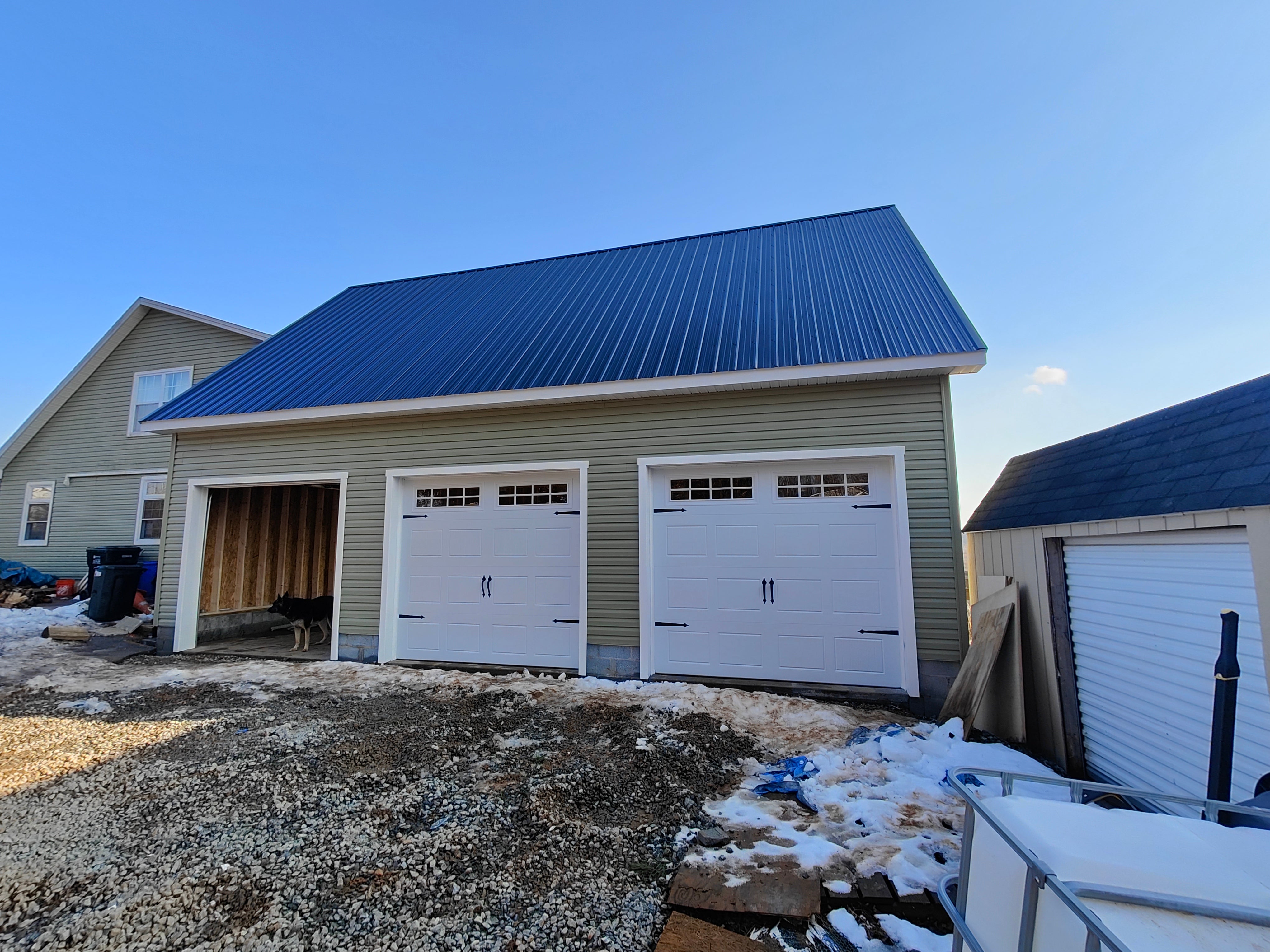 24x36 2-Story 3-Car Garage