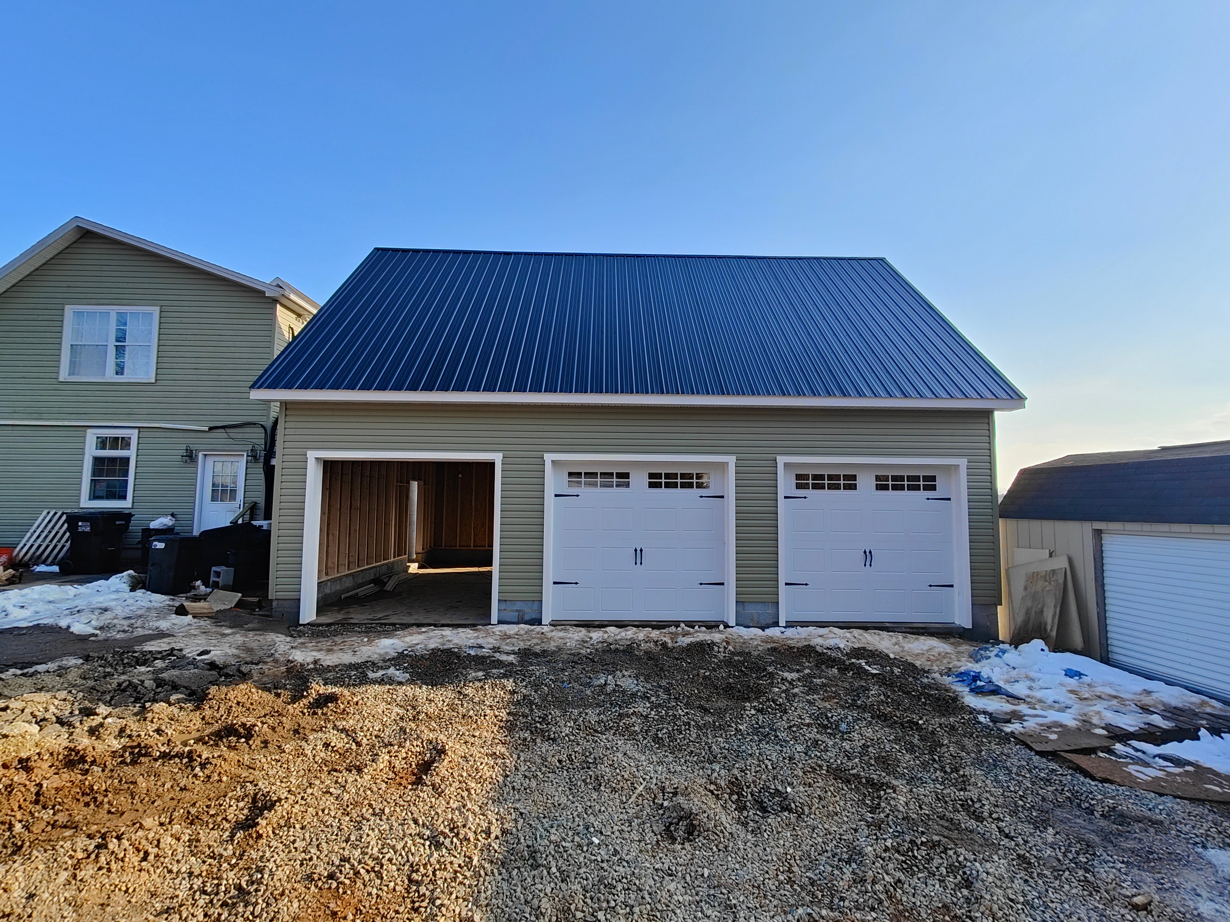 24x36 2-Story 3-Car Garage