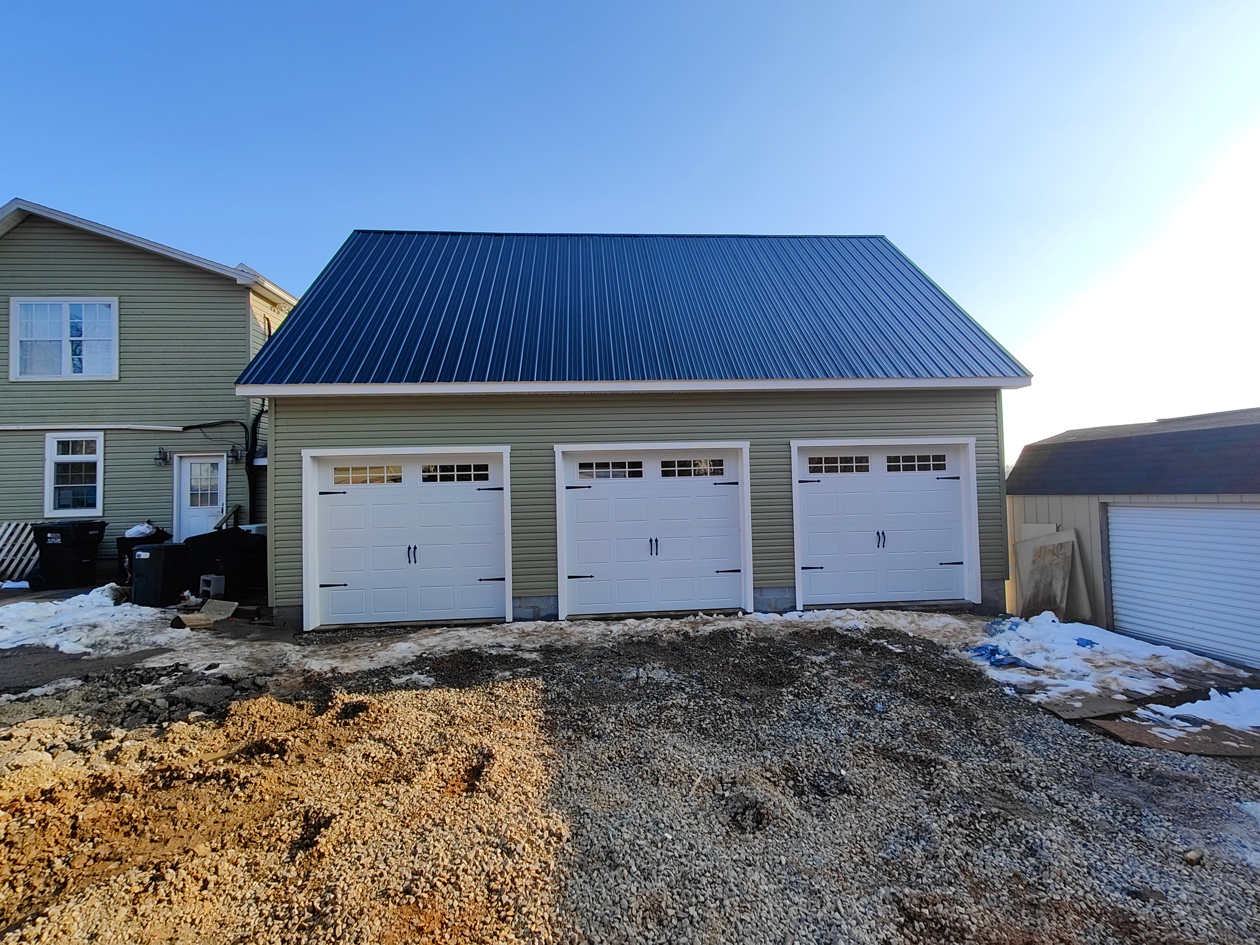 24x36 2-Story 3-Car Garage