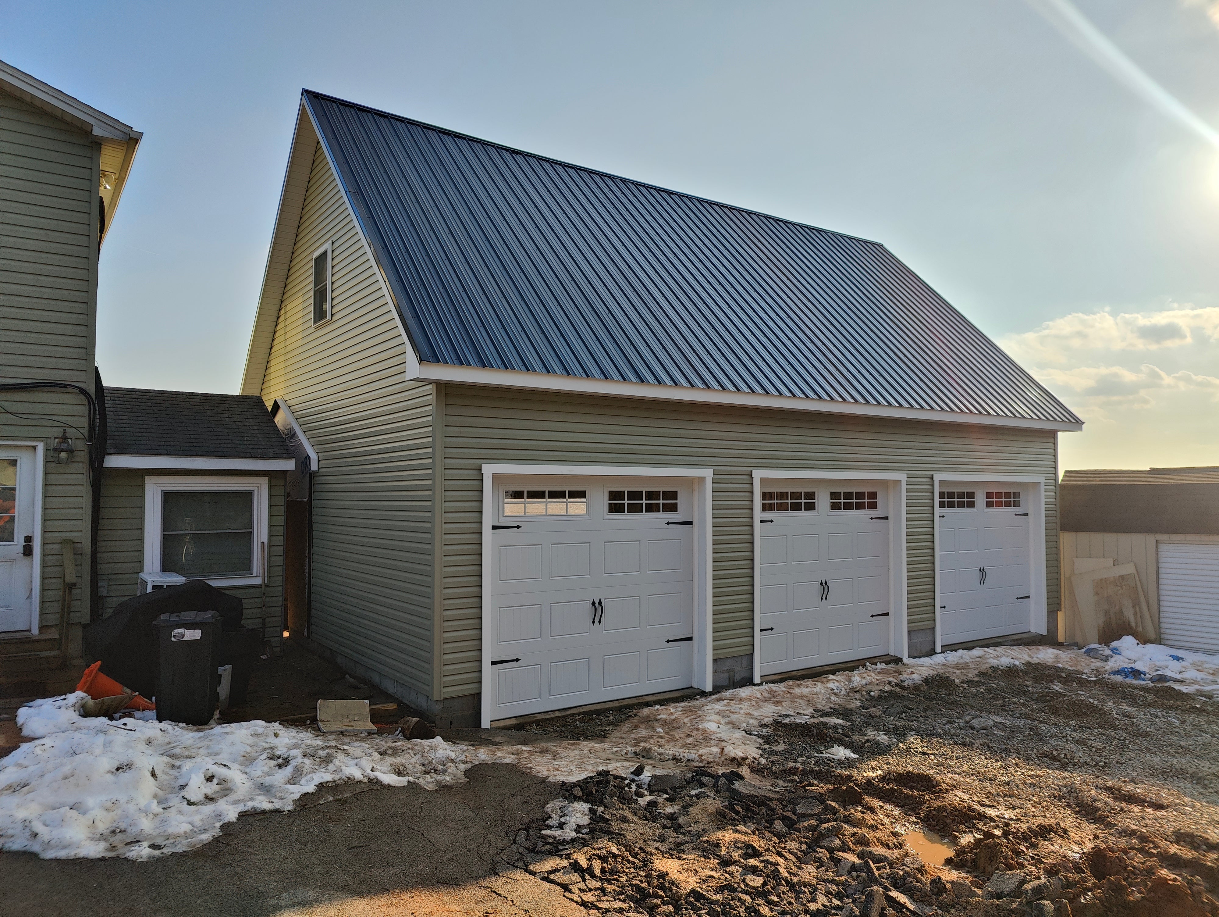 24x36 2-Story 3-Car Garage