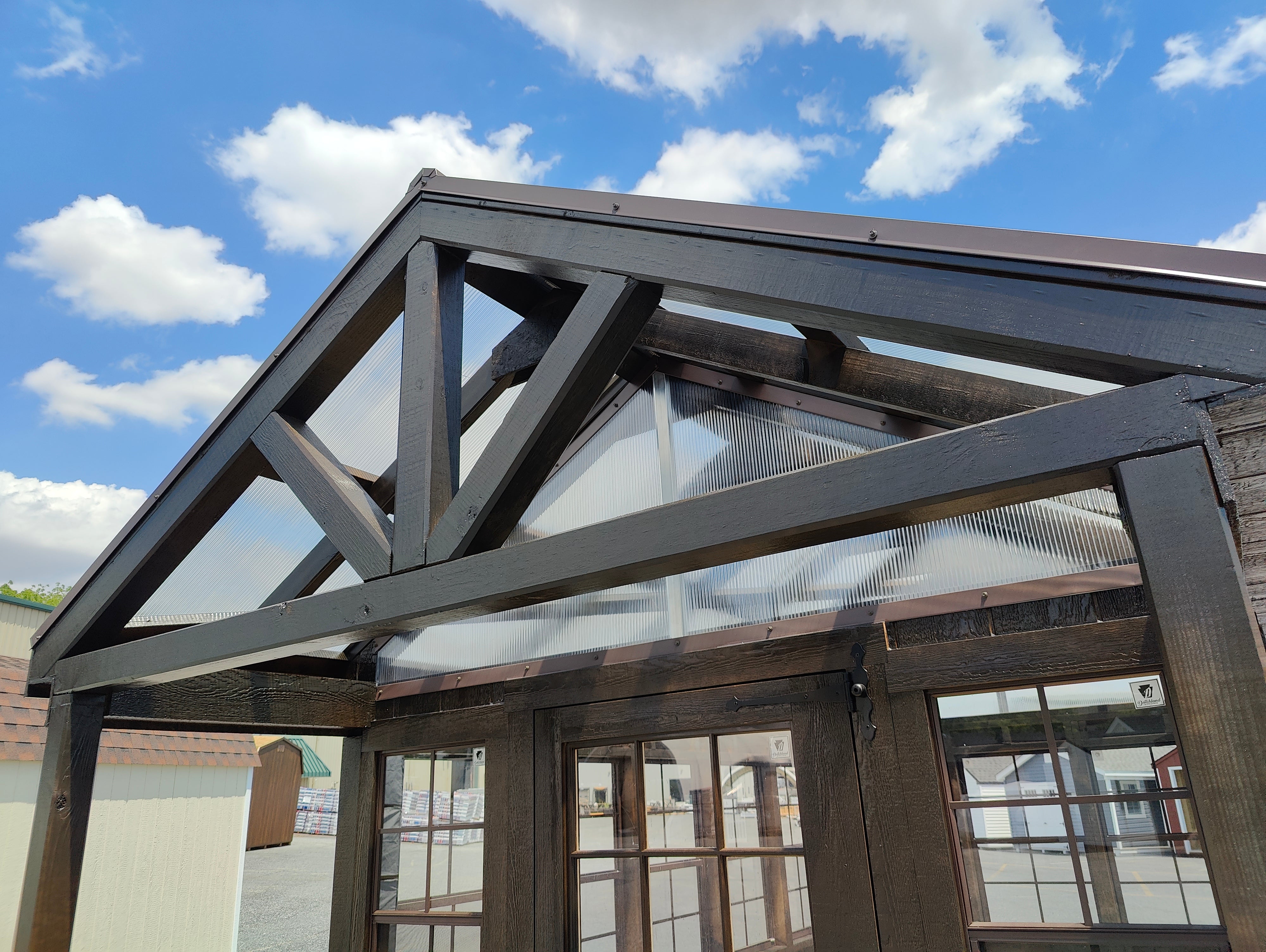 8×16 Greenhouse with Porch