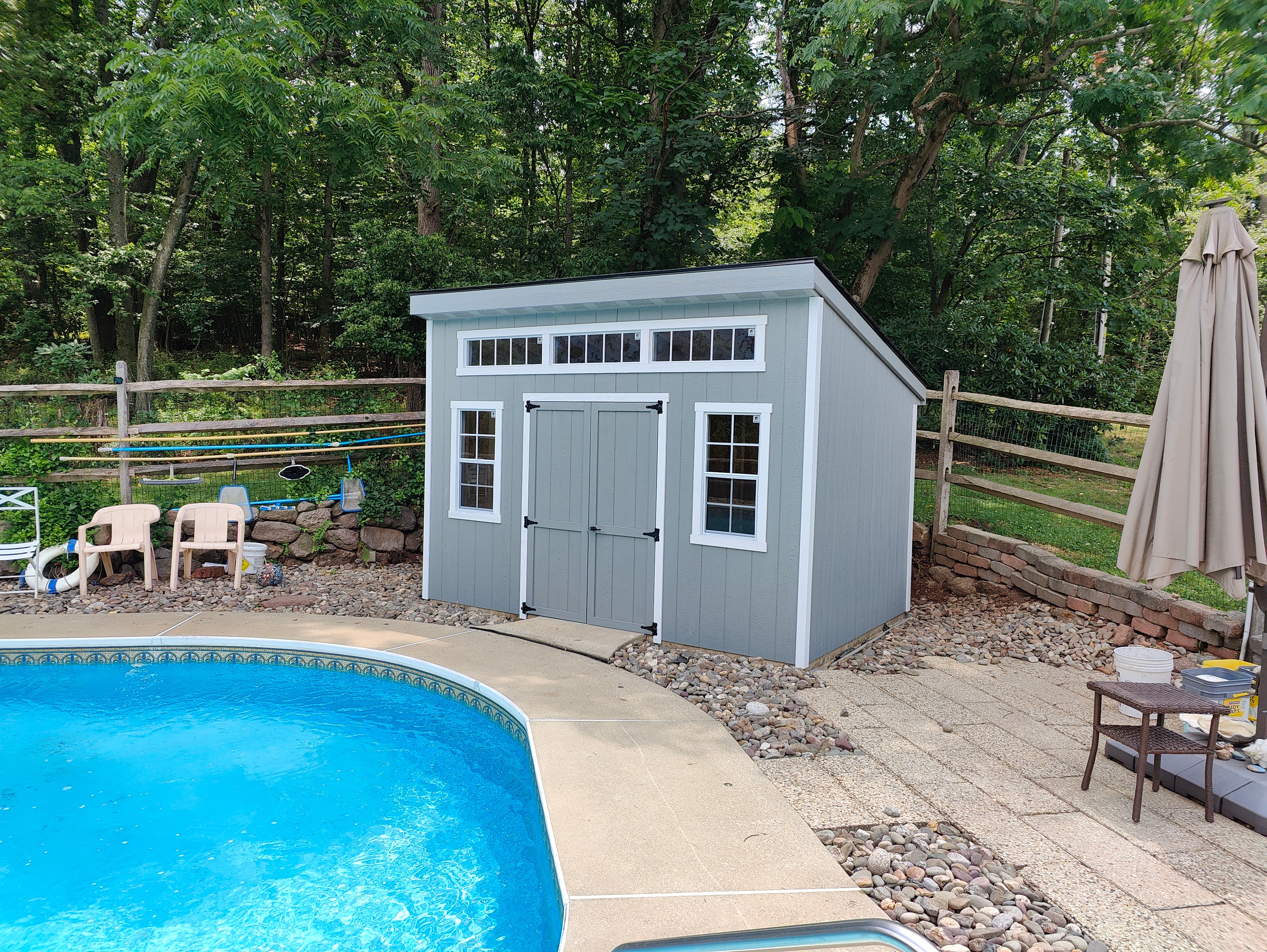 8x12 Lancaster Modern- Pool house