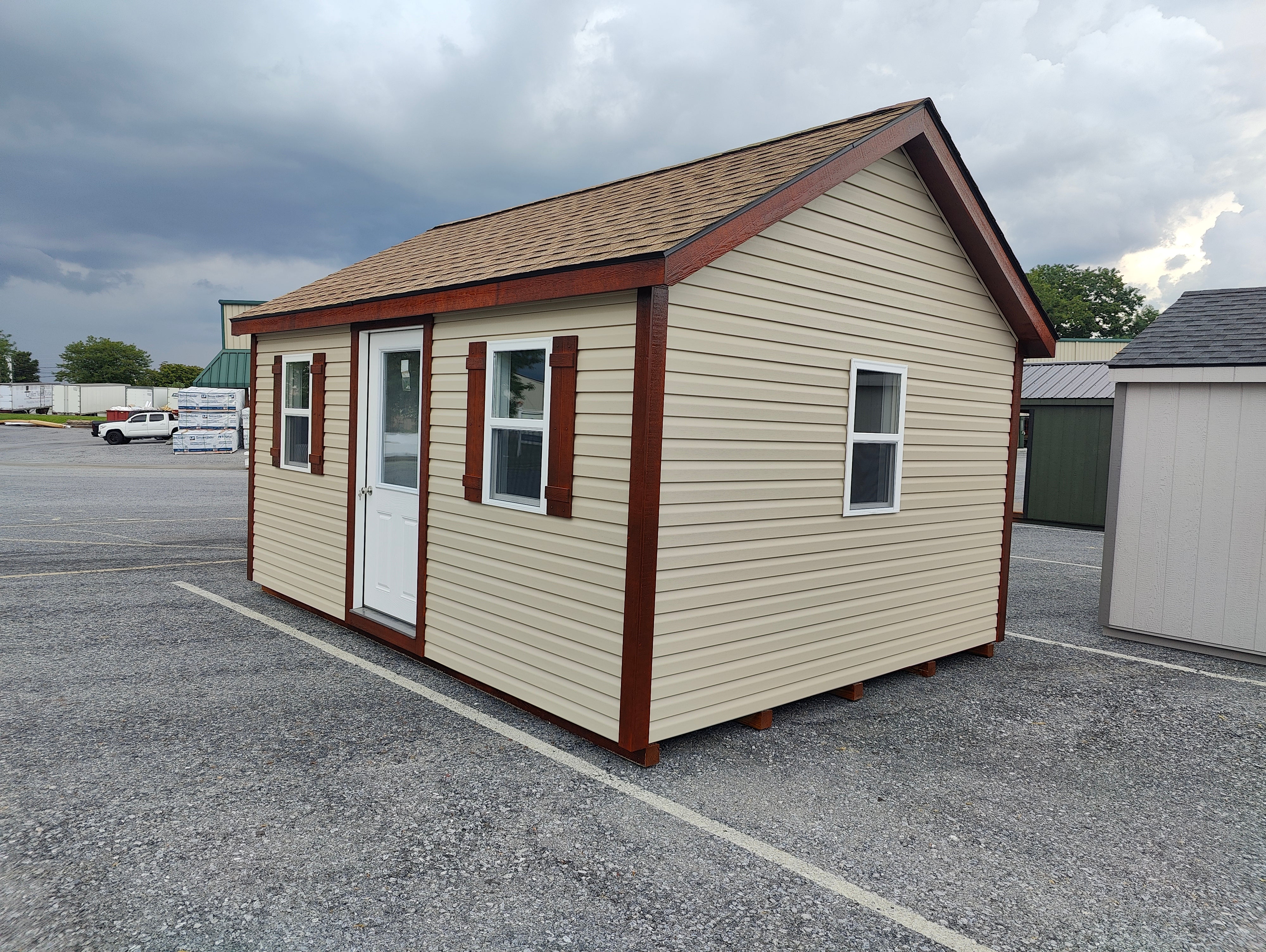 12x16 Vinyl Classic Workshop- Finished Interior