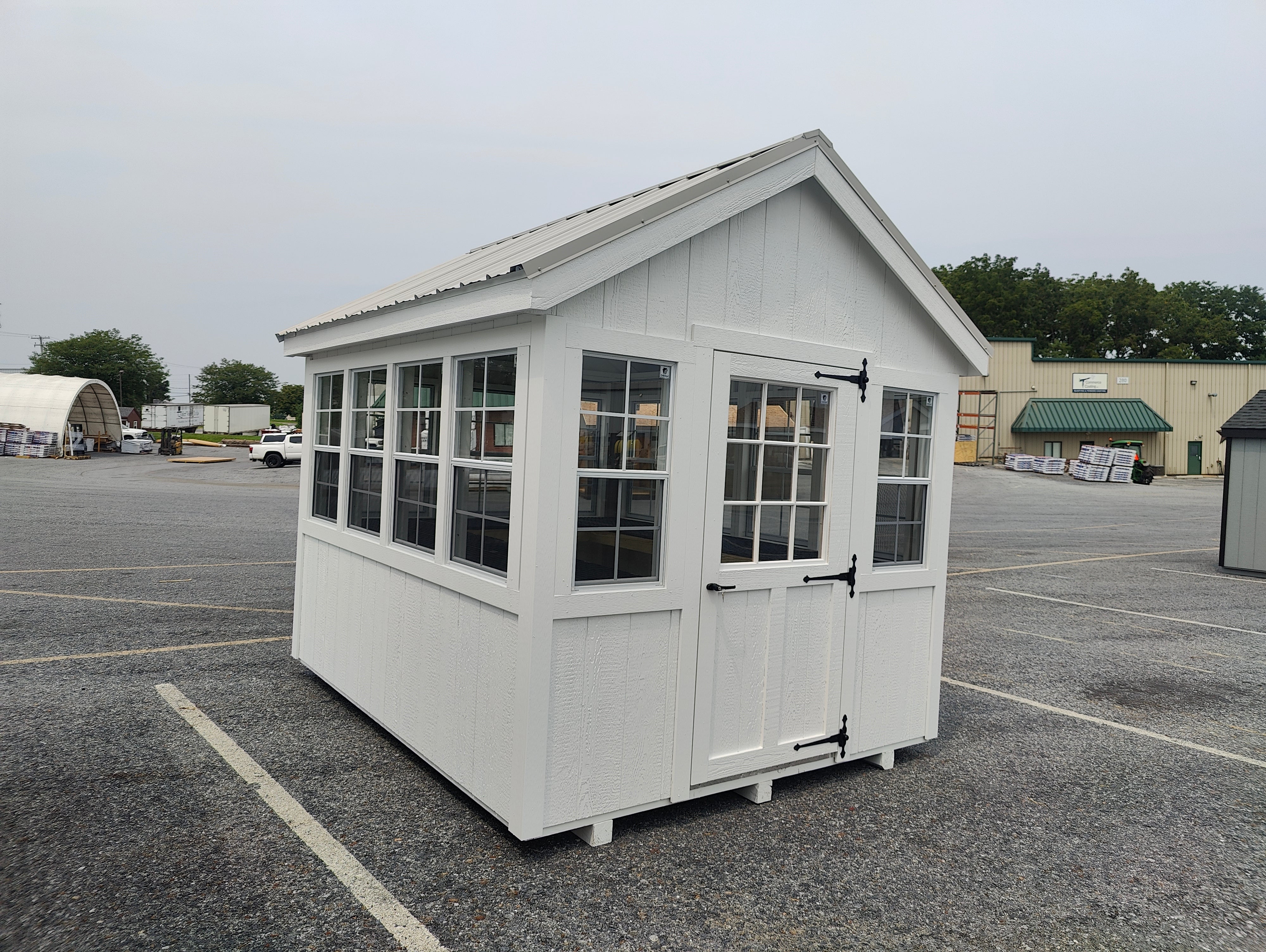 8x12 Greenhouse w/Metal Roof