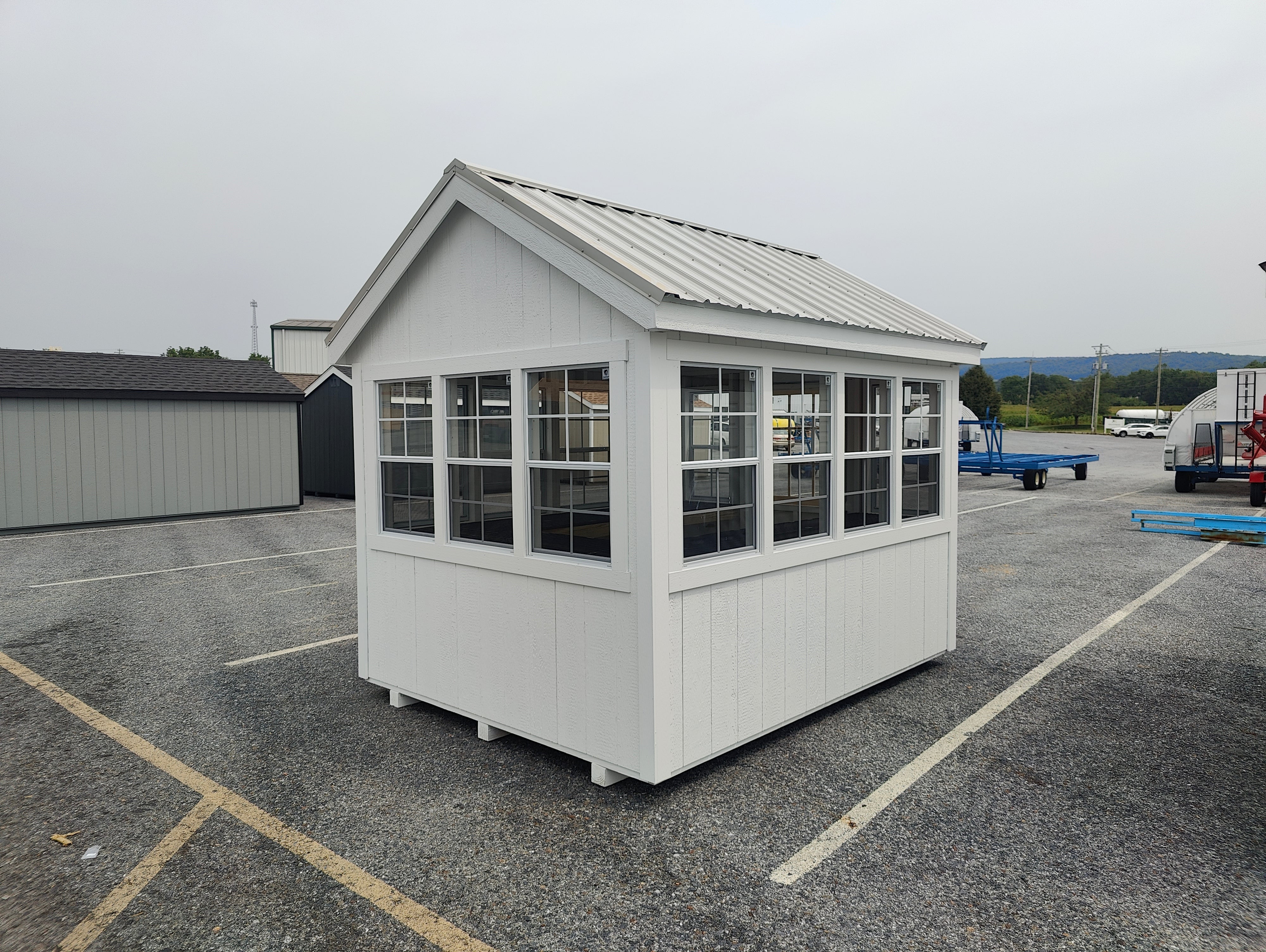 8x12 Greenhouse w/Metal Roof