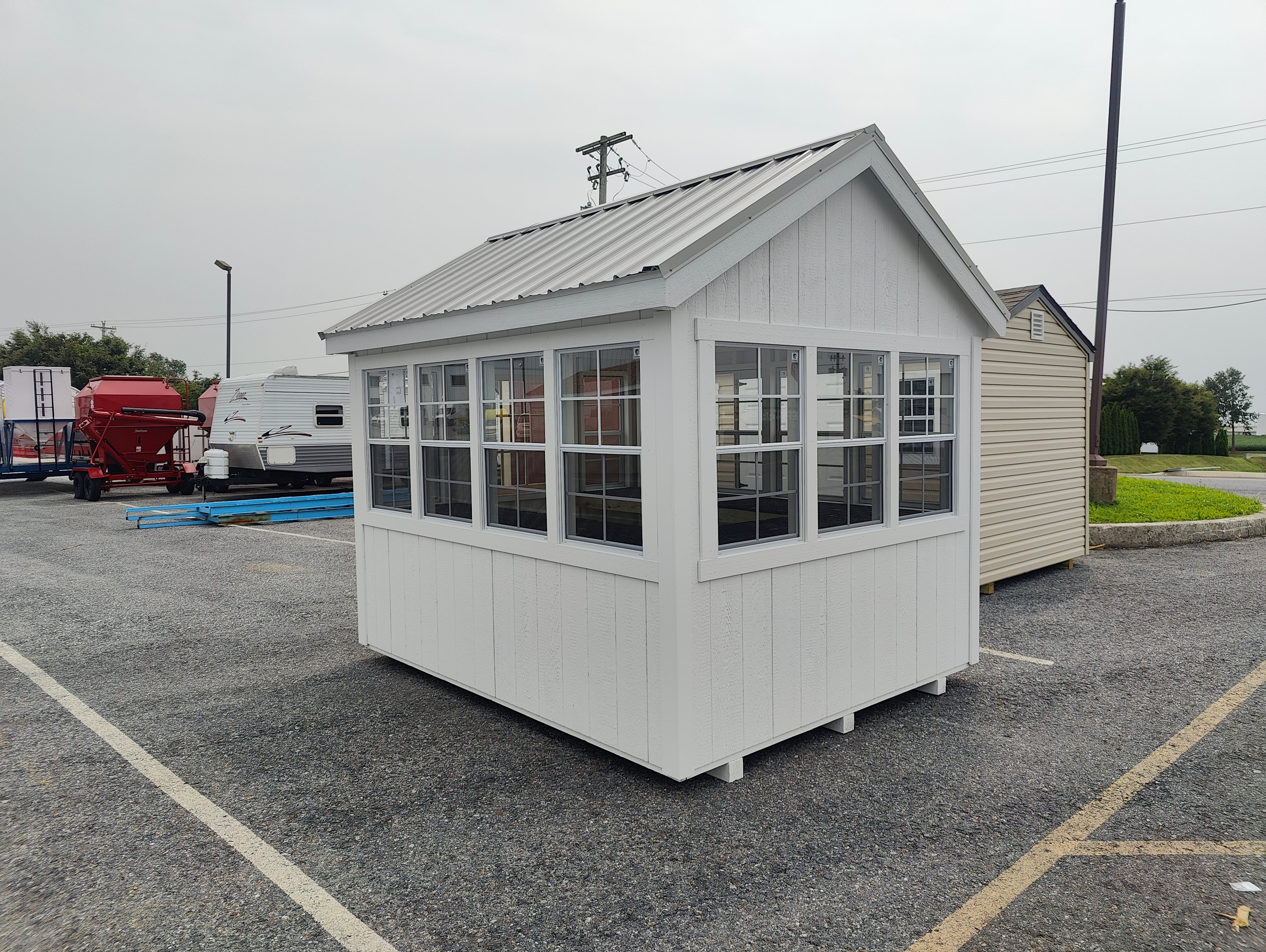 8x12 Greenhouse w/Metal Roof